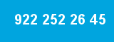 922 252 26 45 922 252 26 45